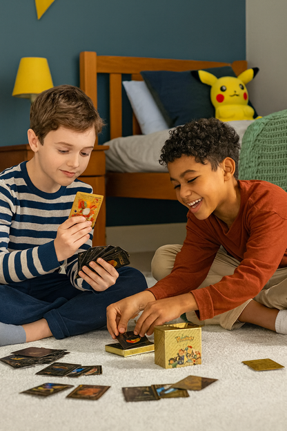 ¡Colección Premium! – Pokémon Metal Cards Set Gold Edition (27 a 110 piezas)