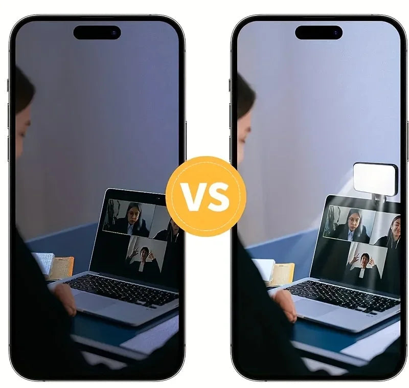 💡 Mini Luz de Relleno LED Portátil con Clip Recargable – 3 Modos de Color y Brillo Ajustable