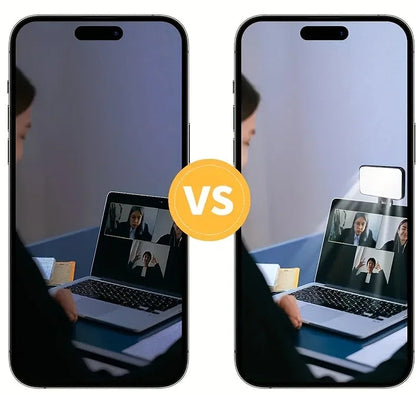 💡 Mini Luz de Relleno LED Portátil con Clip Recargable – 3 Modos de Color y Brillo Ajustable