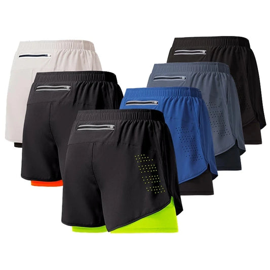 Shorts Deportivos Unisex Zero Caídas – Doble Capa Antideslizante y Secado Rápido