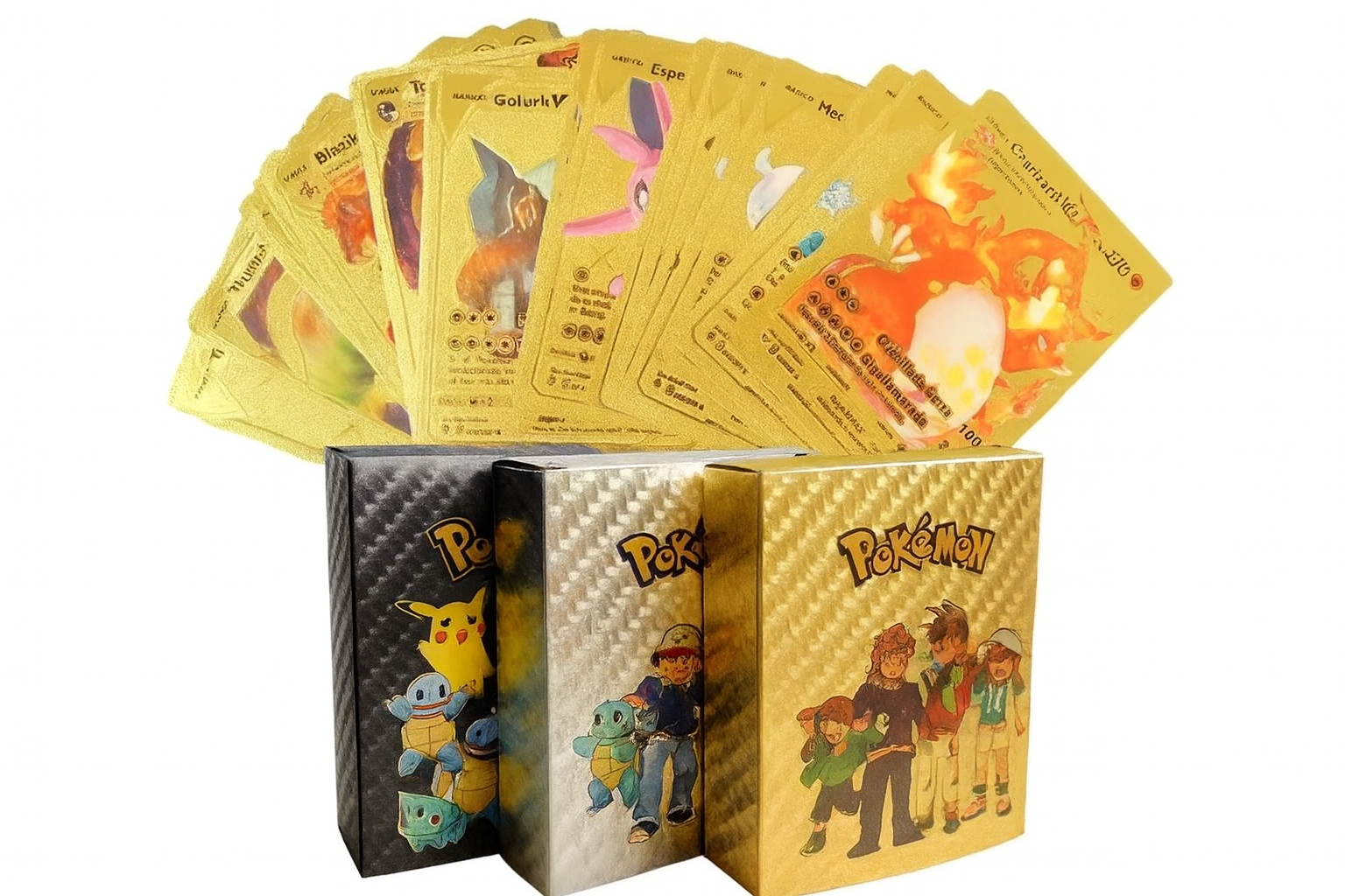 carta metalica pokemon charizard vmax gold brillante edicion exclusiva