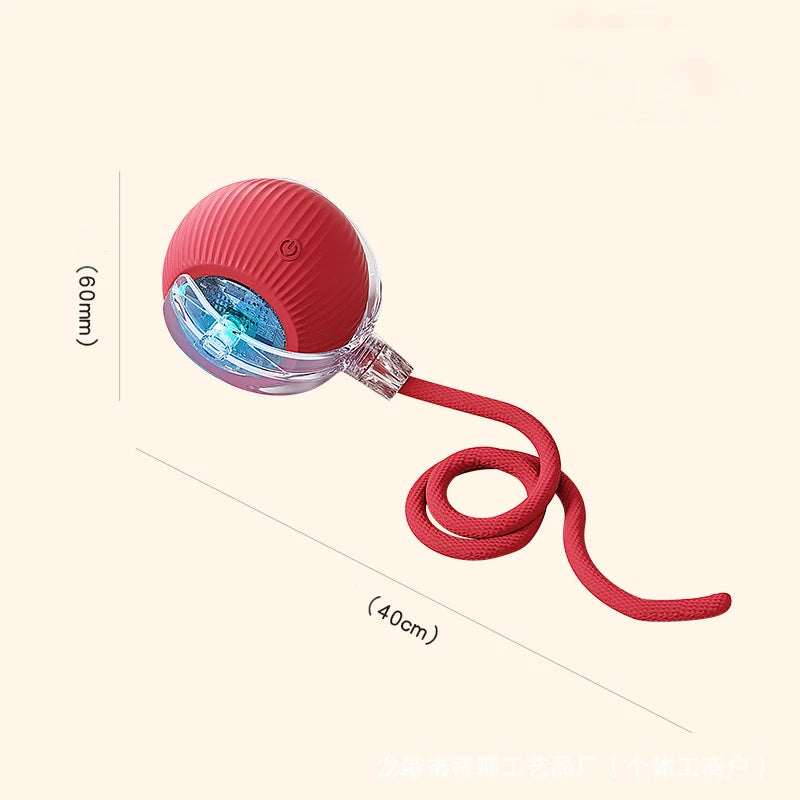 interactive cat toy with multiple light modes quick slow and interactive with low battery red indicator